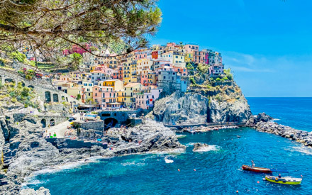 The most beautiful view of the village, Manarola, Cinque Terre