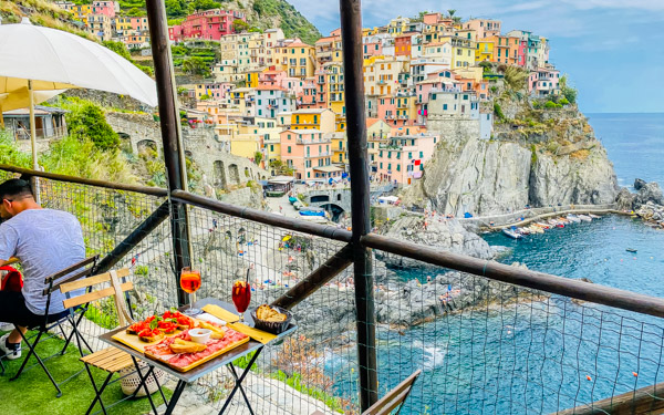 Nessun Dorma Bar con la migliore vista su Manarola, Cinque Terre