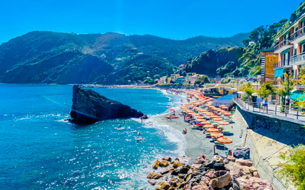 Biggest beach in Cinque Terre, Monterosso al Mare, Cinque Terre