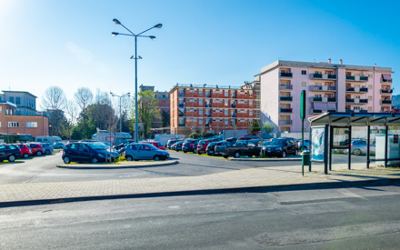 One of the parking lots in La Spezia, La Spezia