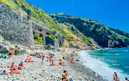 Small rocky beach, Riomaggiore, Cinque Terre