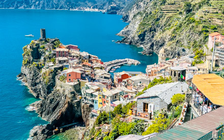 Vista dal ristorante La Torre, Vernazza, Cinque Terre